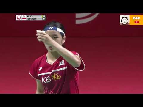 An Se Young KOR vs Ruselli Hartawan INA siminvest Indonesia Open 2021 R 32 DAY 1