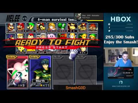 Ending HBox's streak on Netplay [SmashG0D (Marth) vs Hungrybox (Puff), bo5]
