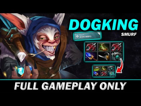 DOGKING Moremeepo Full Stats build 2 DL, Aghs, Skadi, Dagger is his last item - Meepo Gameplay#785