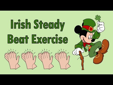Steady Beat Exercise for Irish Music | Pulse Activity for Kids ☘️