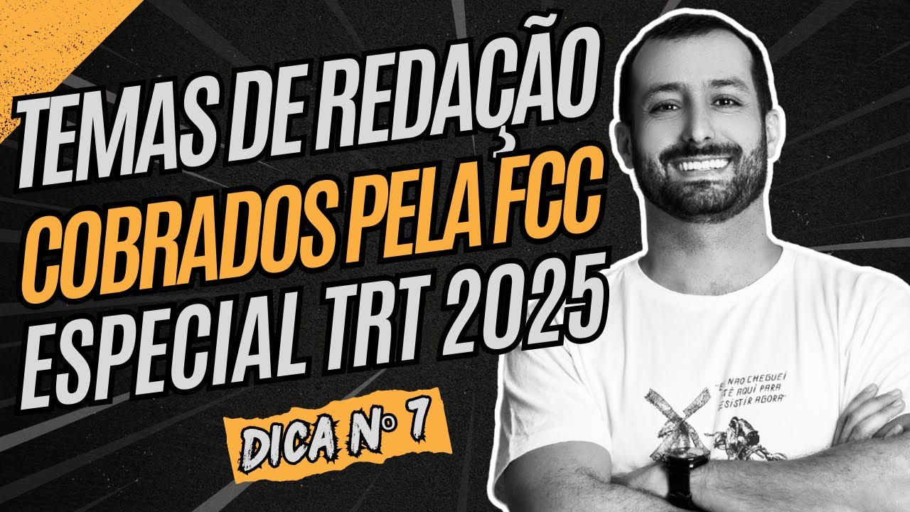 Tip #7 from the TRT 2025 Special: essay topics required by the FCC in 2024 | Prof. Raphael Reis