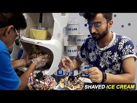 Paper Ice Cream in Pakistan | Amazing Shaved Ice cream in Karachi | Rainbow Creamy Shaved ice cream