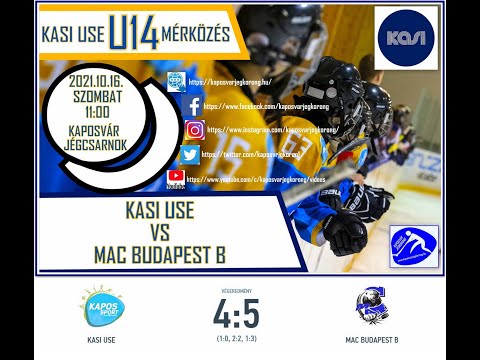 U14 B2  KASI USE - MAC B Jégkorong mérkőzés összefoglaló 2021.10.16.