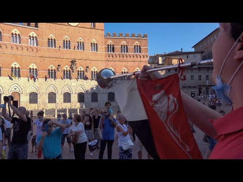 Banda Città del Palio - flash mob in Piazza del Campo, 2 Luglio 2020