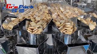 HC-240SDZ HFFS Horizontal form Doypack Zipper pouch duplex biscuit packing machine Russia client