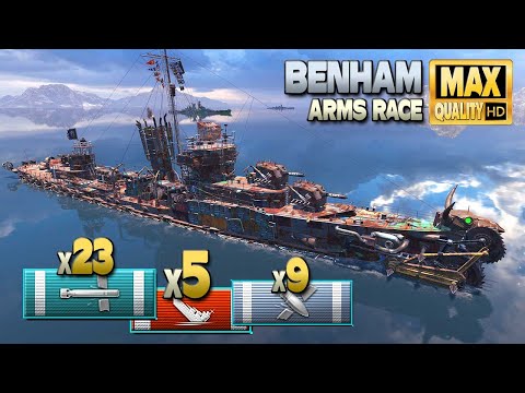 Destroyer Benham: Torpedo Alpha in Arms Race - World of Warships