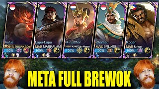 Download lagu META FULL HERO BREWOK MENGGUNCANGKAN LAND OF DAWN - Mobile legends mp3