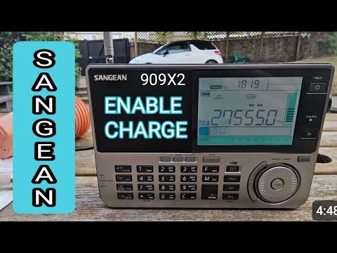 Sangean 909x2 Enable Charging - Nicad Batteries