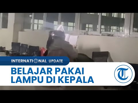 Belajar Sambil Pakai Lampu Neon di Kepala, Seorang Remaja Perempuan di China Kini Jadi Ikon Nasional