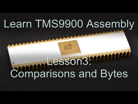 TMS9900 Lesson 3: Comparisons and Byte commands