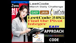 YouTube video 'LeetCode 2485 - Find the Pivot Integer | Step-by-Step Explanation | Developer Coder'