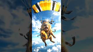 Cappy ficou com raiva e construiu um avião. Capi #capivara