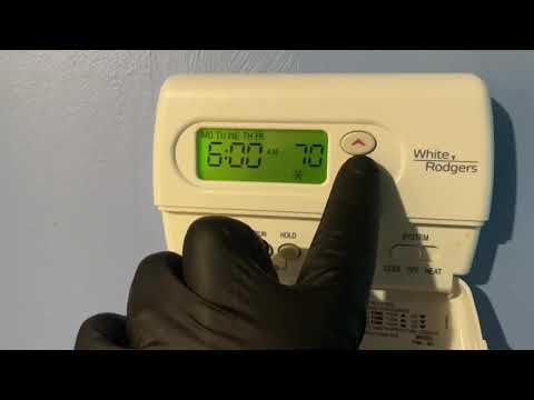 How to Program White Rogers 1F80-361 Thermostat & Lennox System Low Refrigerant R410A