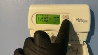 How to Program White Rogers 1F80-361 Thermostat & Lennox System Low Refrigerant R410A