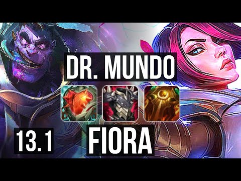 DR. MUNDO vs FIORA (TOP) | Rank 7 Mundo, 4/1/6 | EUW Challenger | 13.1