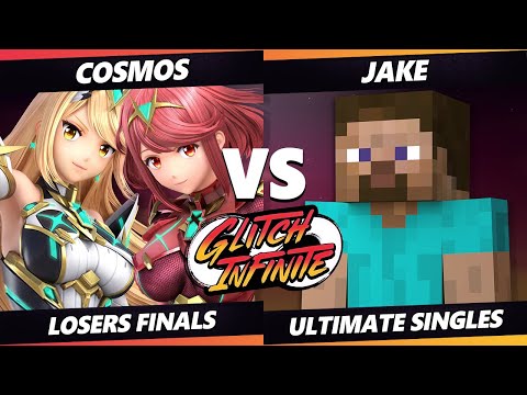 Glitch Infinite Losers Finals - Cosmos (Pyra Mythra) Vs. Jake (Steve) - SSBU Ultimate Tournament