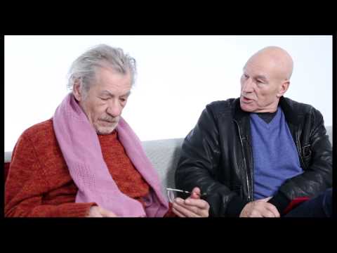 , title : 'Besties Ian McKellen & Patrick Stewart on Envy, "Star Trek" Costumes & the ’Gandalf Face’'