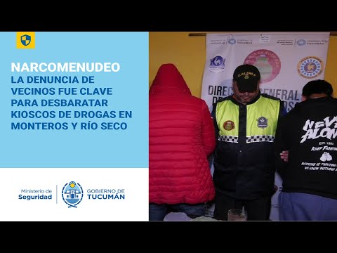 La denuncia de vecinos fue clave para desbaratar kioscos de drogas en Monteros y Río Seco
