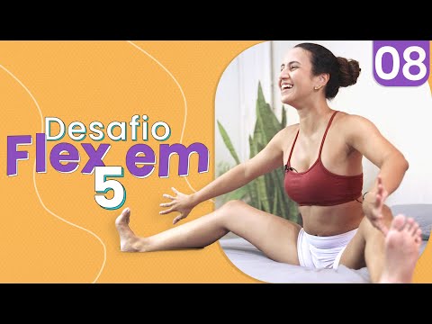 Desafio Flex em 5: Flexibilidade nas pernas e Abertura de Quadril (Alongamento Rápido!)