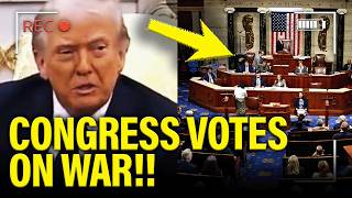 Trump LOSES IT over CONGRESS WAR VOTE!!!