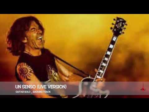 UN SENSO (Vasco Rossi) - Guitar Solo BACKING TRACK___live version