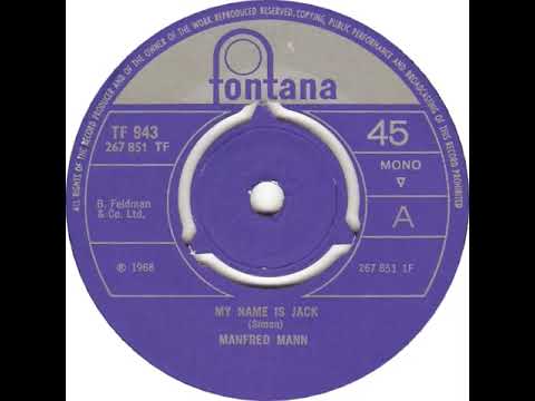 UK New Entry 1968 (129) Manfred Mann - My Name Is Jack