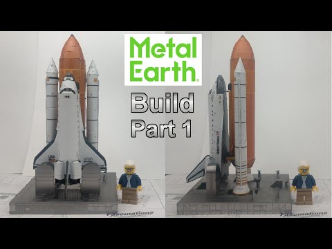 Metal Earth Premium build -  Space Shuttle launch kit Part 1
