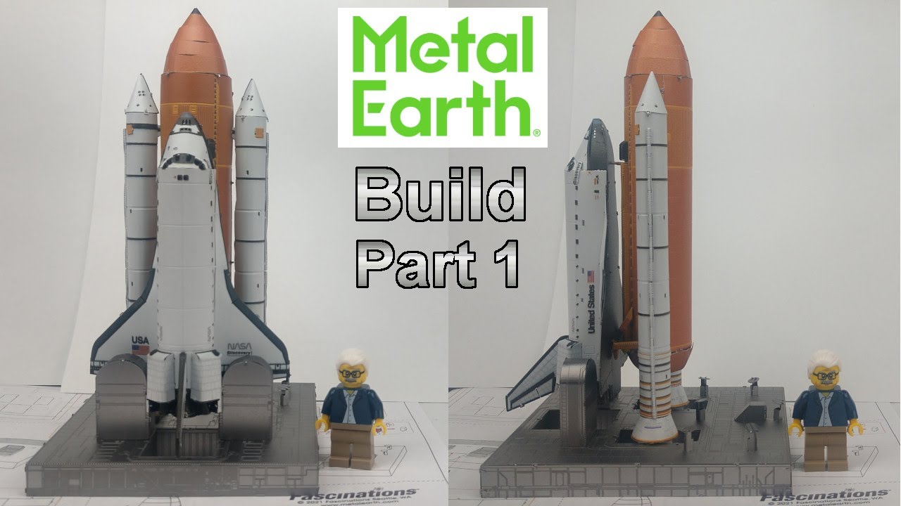 Metal Earth Fascinations Premium Series Space Shuttle Launch Kit 3D Metal Model Kit
