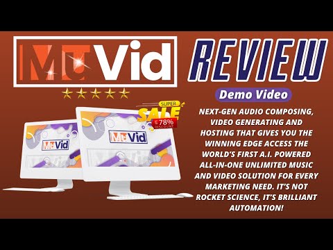 MuVid Review 2021 - Next-Gen Audio Composing And Video Generating Tool! (Demo video)