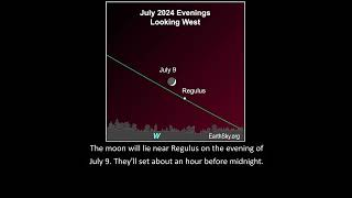 Moon visits Regulus on July 9