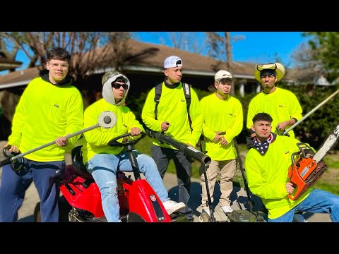 LOS BOYZ BECOME LANDSCAPERS FOR 24hrs!!!!