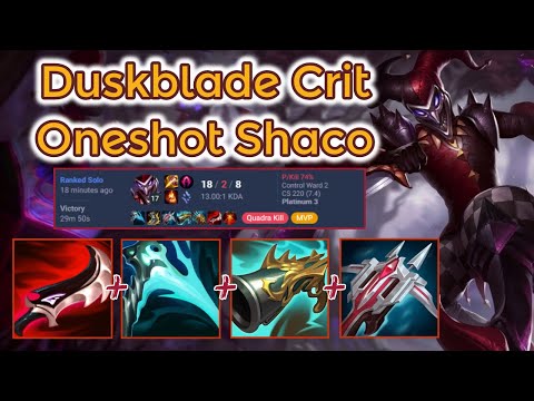Invisible Crit Build - Oneshot Shaco S 13 [League of Legends] Full Gameplay - Infernal Shaco