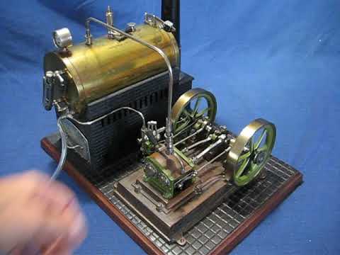 Bing 8758 KOMET  Dampfmaschine Steam Engine Twin Cylinder Plant Model ca1902