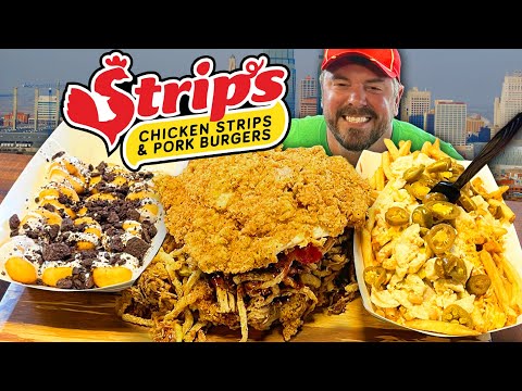 Strip's "Big Piggy" Pork Sandwich Challenge w/ White...