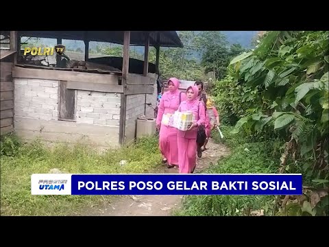 JELANG HARI BHAYANGKARA KE-79 POLSEK LORE UTARA POLRES POSO POLDA SULAWESI TENGAH GELAR BAKSOS