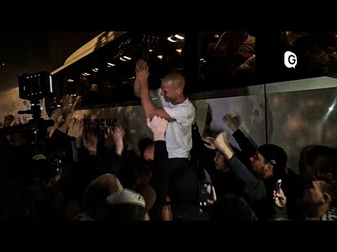 Le GF38 célèbre l'accession en L2 avec ses supporters RK94 Grenoble Foot 38 National 2017/2018