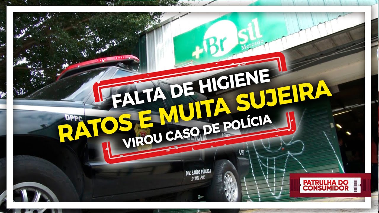 DENÚNCIA - RATOS NO SUPERMERCADO -  VIROU CASO DE POLÍCIA.