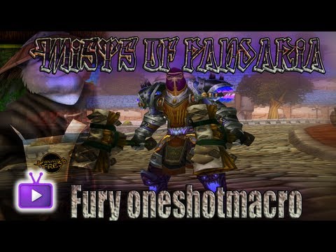 5.0.1 Mists of pandaria Fury oneshot macro + Dragons roar can do 206ks on 5k resil targets!