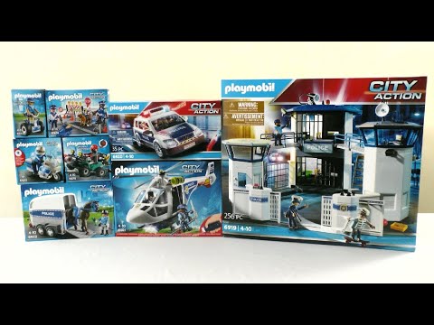 PLAYMOBIL CITY ACTION Policijos patruliai ir kliūčių ruožas, 6924