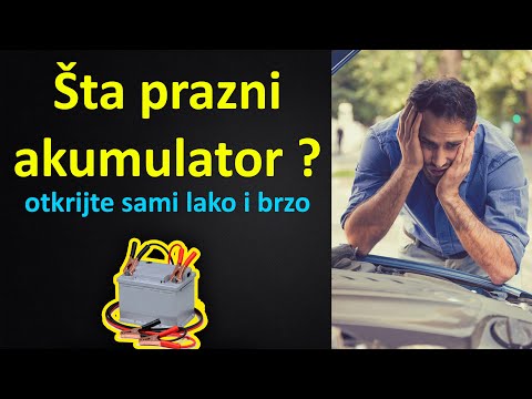 Kako otkriti šta vam troši akumulator auta ? - Akumulator se prazni preko noći - šta vuče akumulator
