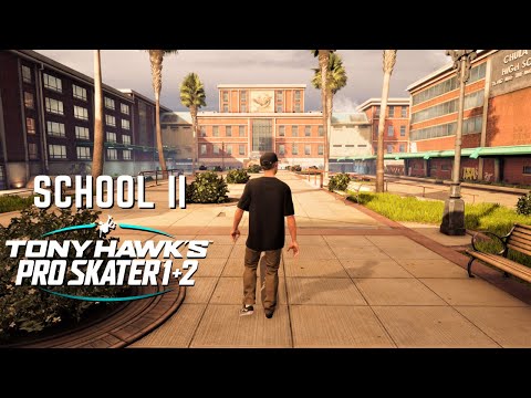 TONY HAWK'S PRO SKATER 1 + 2: School II - All Goals and Collectibles!