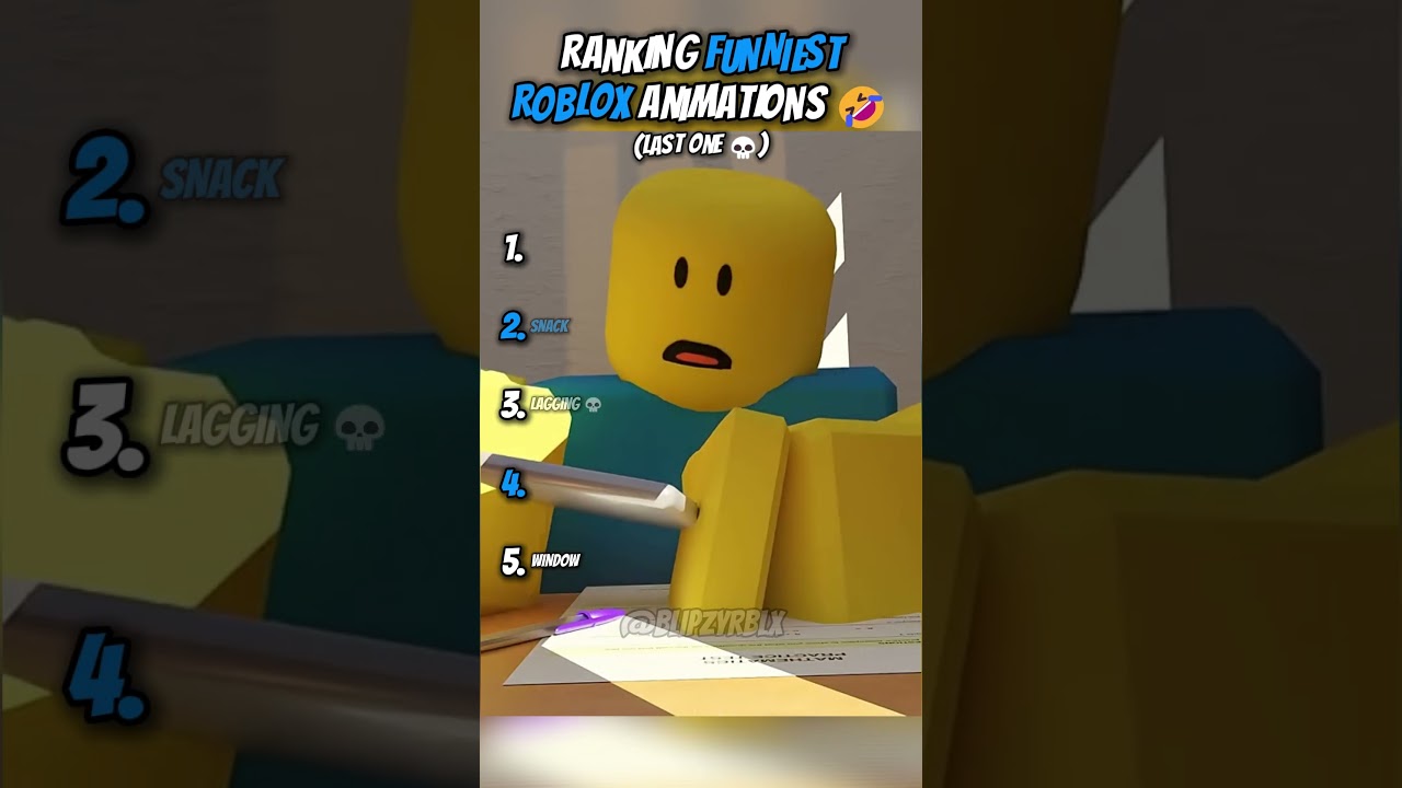 Ranking Funniest Roblox Animations 😂