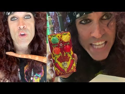 Steel Panther's Satchel Shows Off 'Butthole Burner' Pedal + Pet Snake