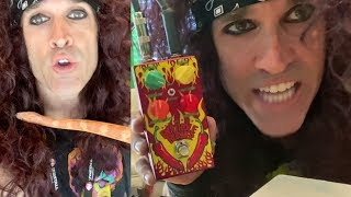 Video thumbnail for Steel Panther's Satchel Shows Off 'Butthole Burner' Pedal + Pet Snake by Loudwire