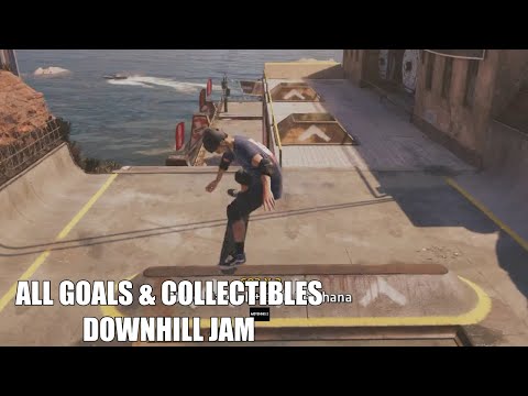 Tony Hawk's Pro Skater 1 Remake - Downhill Jam All Goals & Collectibles Locations