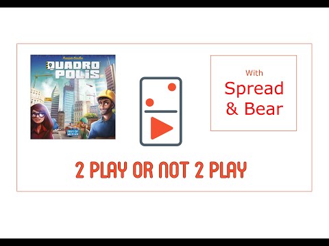 Quadropolis 2 Player Board Game Review with Spread & Bear