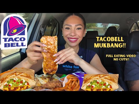 TACOBELL MUKBANG🌮❤️ Full Eating Video/ No cuts!