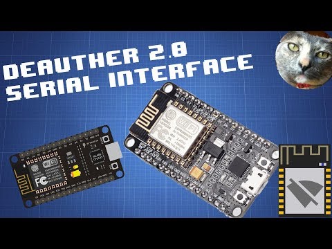 @PwnKitteh made this video about deauther 2.0 serial commands. 