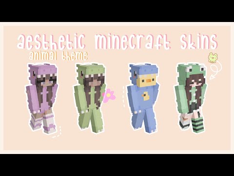 aesthetic minecraft animal themed skins π£π✨ w/...