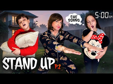 DAD'S TWIN SISTER WAKES US UP AT 5:00 AM TO WAKE UP OUR MUSCLES *help*